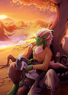 painting w/ two characters