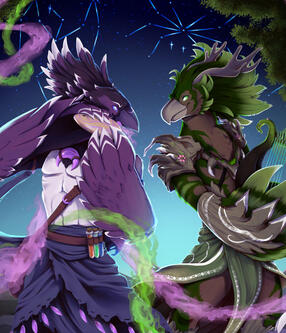 painting w/ two characters